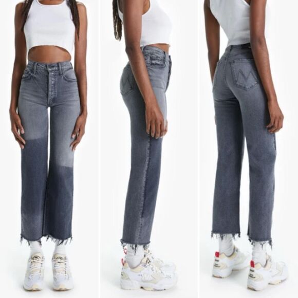 MOTHER Superior Rambler Ankle Fray Jean in Hitting the Pavement Wash Size 29 - Picture 1 of 9